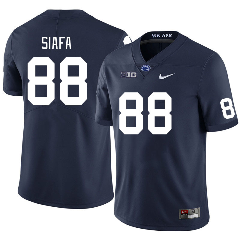 Men #88 Sam Siafa Penn State Nittany Lions College Football Jerseys Stitched Sale-Navy